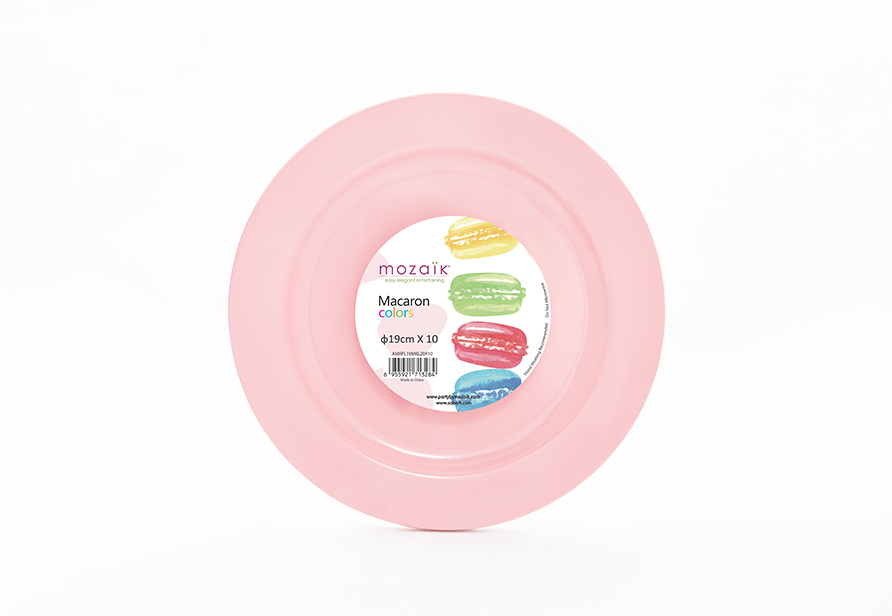 7.5'' macaron color round plate